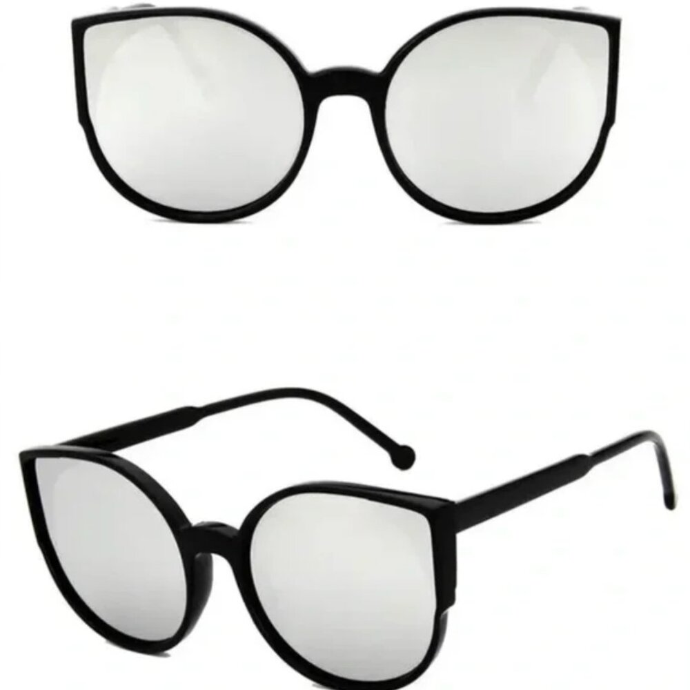 Silver Cat Eye Sunglasses